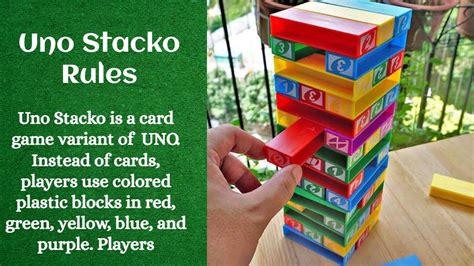 uno stacko game rules|Uno Stacko Rules.